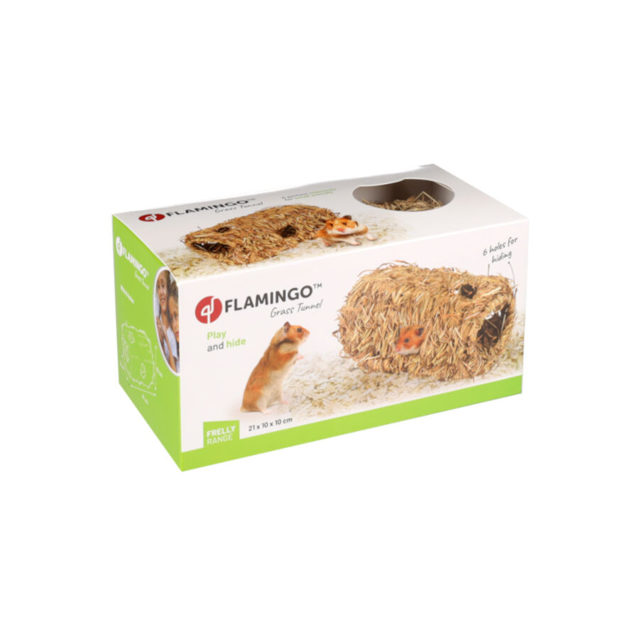 Flamingo Frelly Natural Nido T&uacute;nel para roedores, , large Imagen numero 2