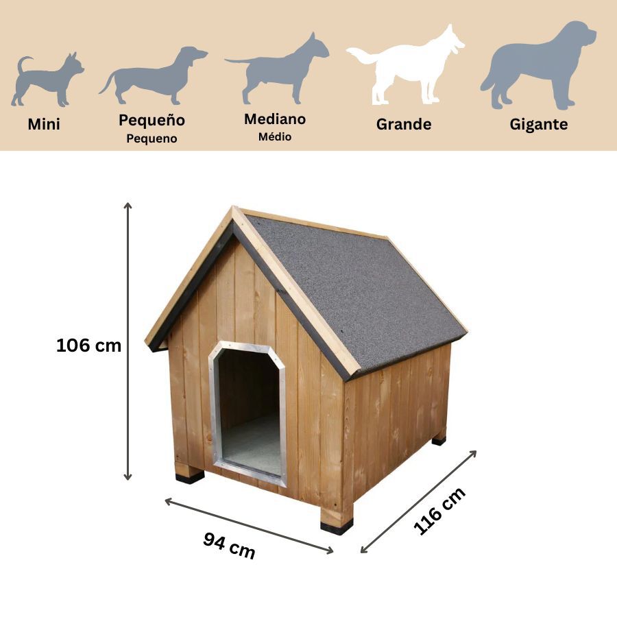 TK-Pet Alpine Caseta de Madera para perros, , large Imagen numero 3