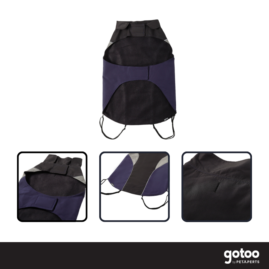 Gotoo Impermeable Reflectante Gris Azulado para perros, , large Imagen numero 3