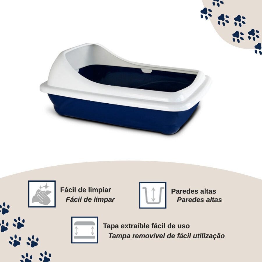 Nice Care Bandeja Sanitaria Birba Azul Cornisa para gatos thumbnail