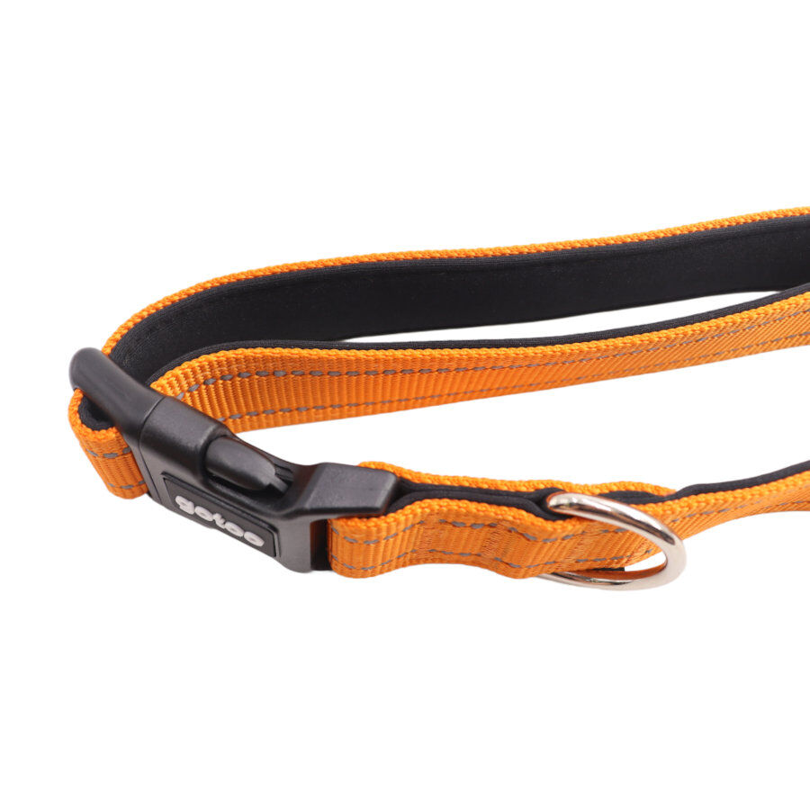 Gotoo Collar de nylon reflectante naranja para perros thumbnail