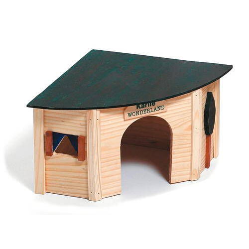 Flamingo madera casa refugio esquinero h&aacute;mster Imagen numero 1