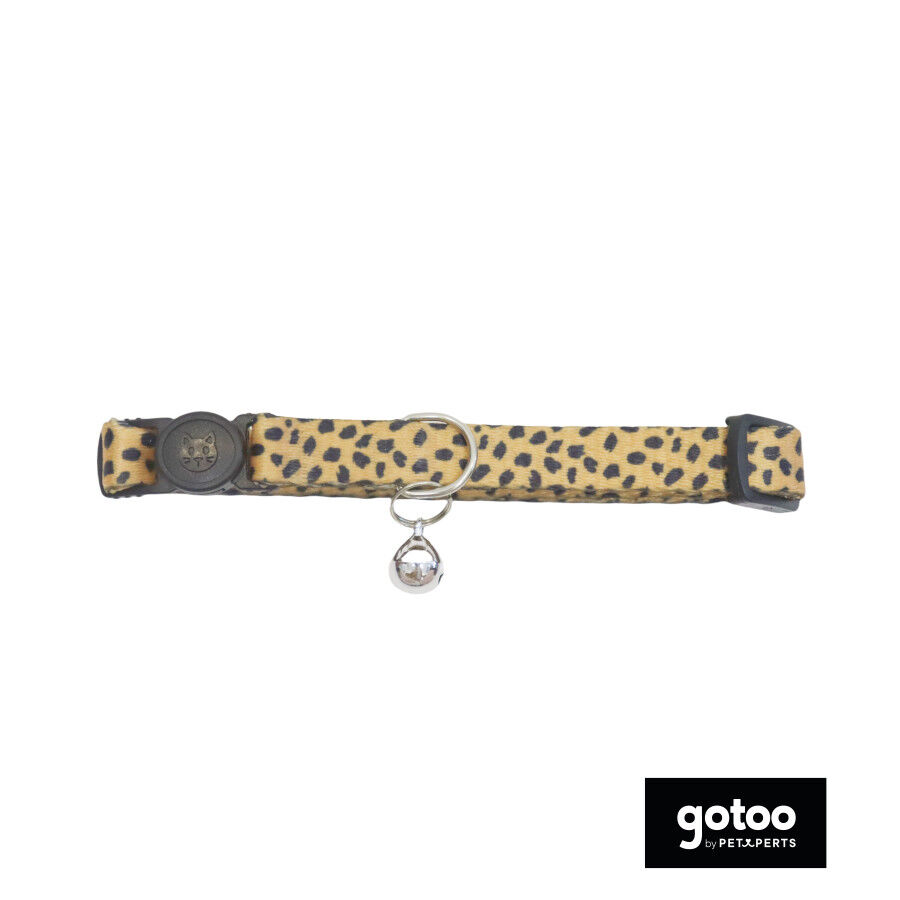 Gotoo Collar estampado leopardo para gatos thumbnail