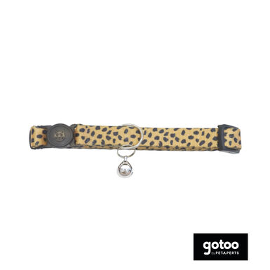 Gotoo Collar estampado leopardo para gatos
