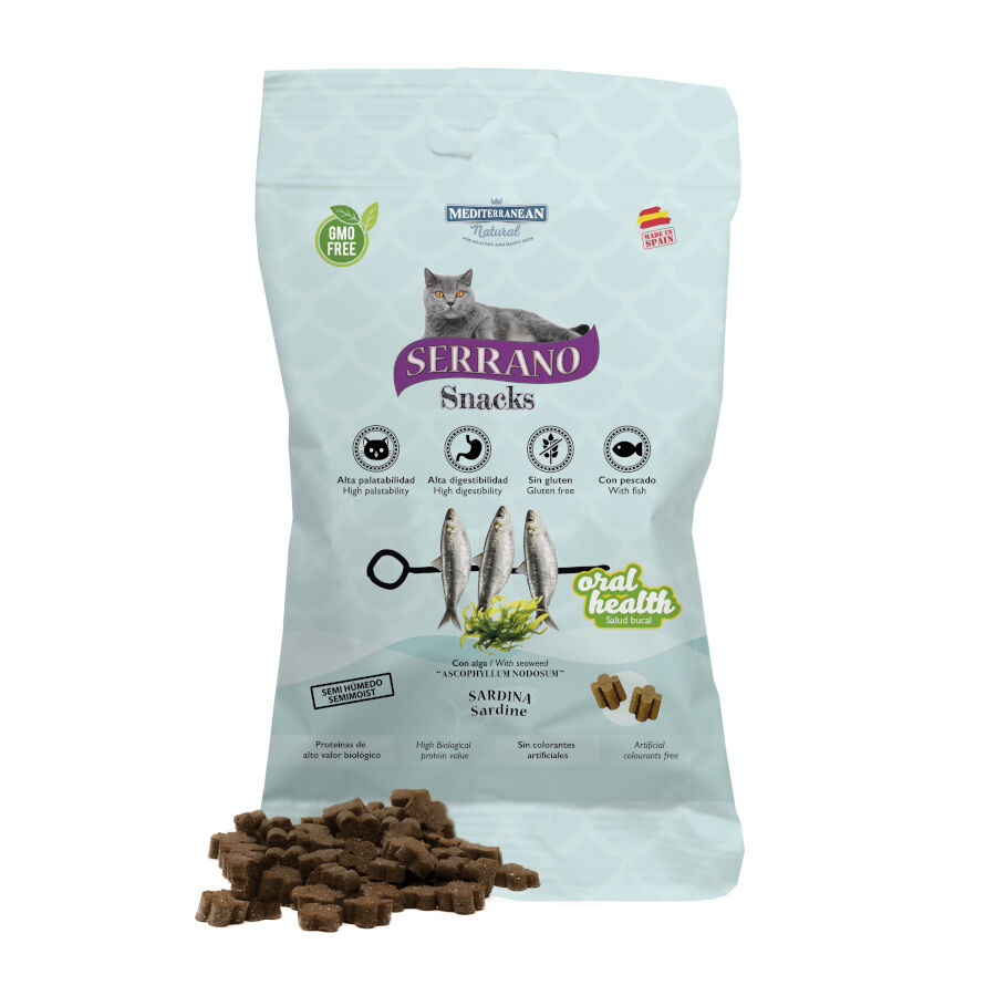 Serrano Bocaditos Oral Health de Sardina para gatos