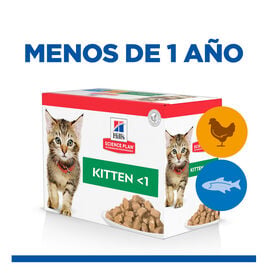 Hill's Science Plan Kitten Pollo y Pescado sobre para gatos Multipack