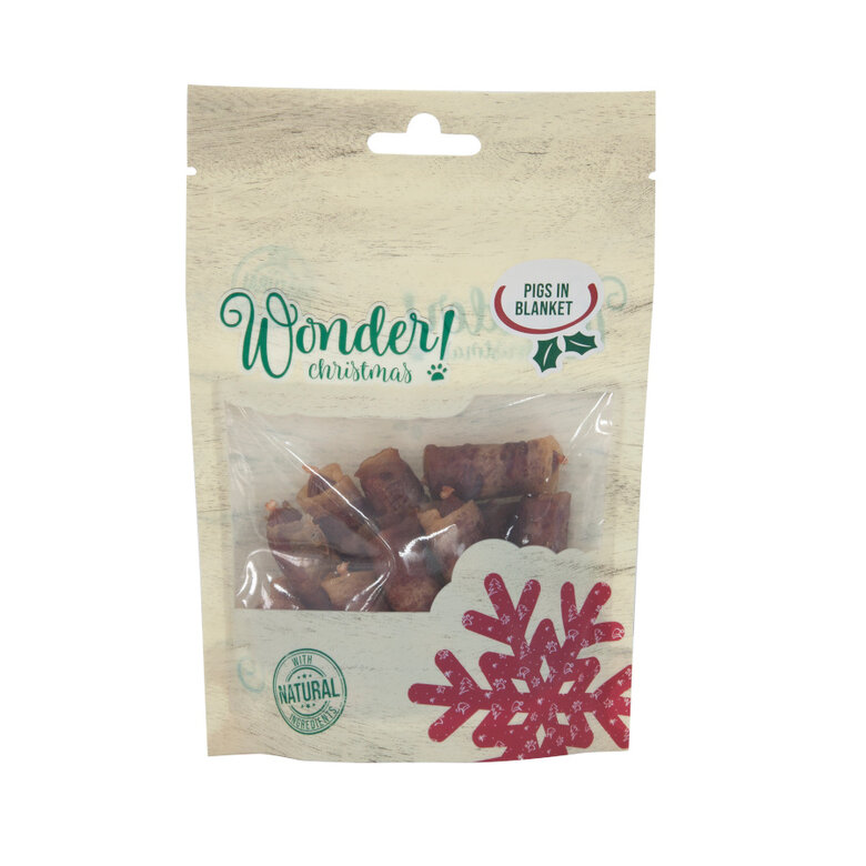 80 g Wonder Christmas Salchichas Navideñas Envueltas en Bacon para perros,  Imagen numero 1 80 g Wonder Christmas Salchichas Navideñas Envueltas en Bacon para perros, , large Imagen numero 1