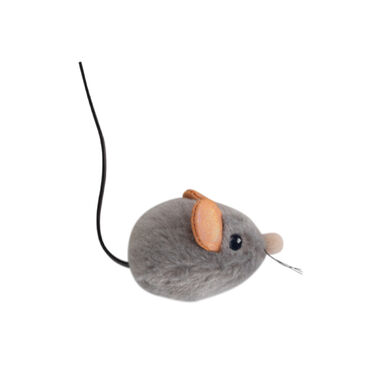 Outward Hound Catstages Squeaky Squeaky Gris Ratón de Juguete con Catnip para gatos