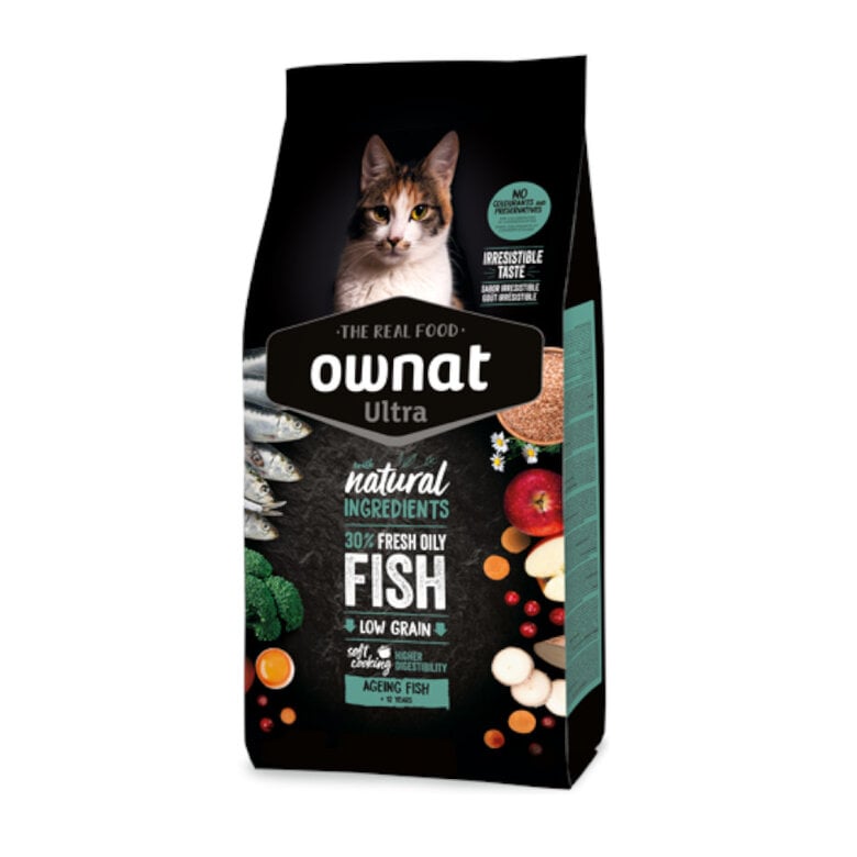 Ownat Ultra Ageing Pienso Pescado para gatos,  Imagen numero 1 Ownat Ultra Ageing Pienso Pescado para gatos, , large Imagen numero 1