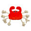 Tootoy! Comfort Fresh Crab peluche con cuerda para perros, , large indicador imagen numero 1