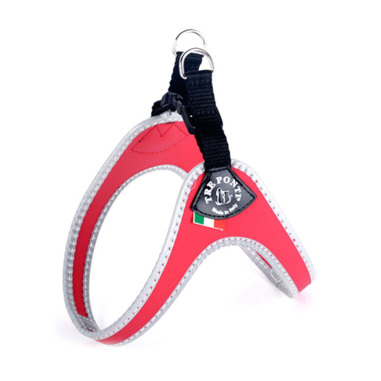 Camon Tre Ponti Arnés Reflectante Rojo para perros de razas pequeñas,  Imagen numero 1 Camon Tre Ponti Arnés Reflectante Rojo para perros de razas pequeñas, , large Imagen numero 1