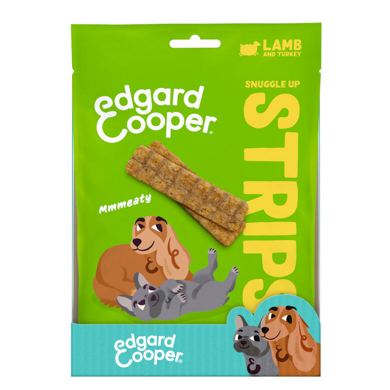 Edgard &amp; Cooper Tiras de Cordero y Pavo snack para perros thumbnail