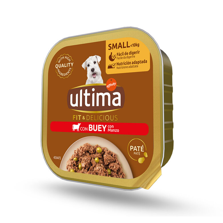 150 g Afinitty Ultima Adult Mini Buey tarrina para perros,  Imagen numero 1 150 g Afinitty Ultima Adult Mini Buey tarrina para perros, , large Imagen numero 1