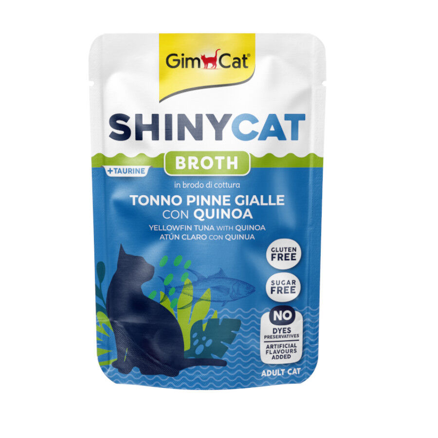 70 g GimCat at&uacute;n y quinoa en caldo sobre para gatos, , large Imagen numero 1