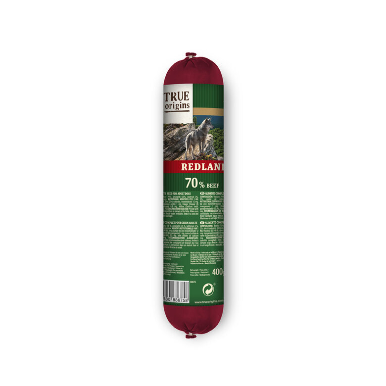 400 g True Origins Wild Salchicha Redlands Buey para perros,  Imagen numero 1 400 g True Origins Wild Salchicha Redlands Buey para perros, , large Imagen numero 1