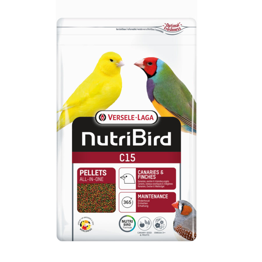 Versele-Laga NutriBird C15 Comida de Mantenimiento para canarios y fringílidos