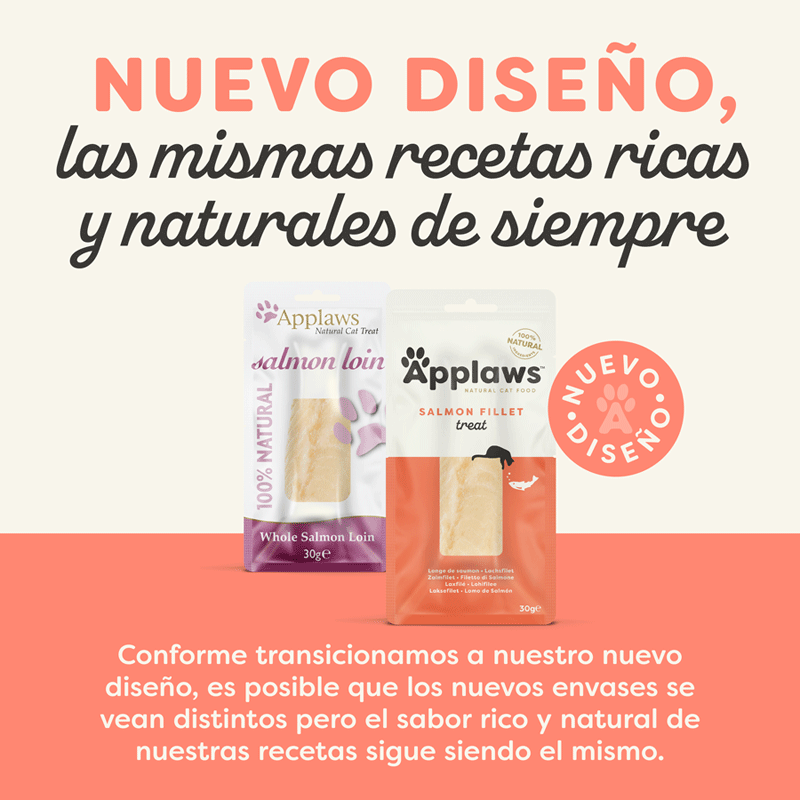30 g Applaws Lomo de Salm&oacute;n snack para gatos, , large Imagen numero 2