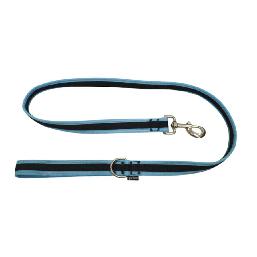 Gotoo Correa reflectante de malla turquesa para perro, , large Imagen numero 1