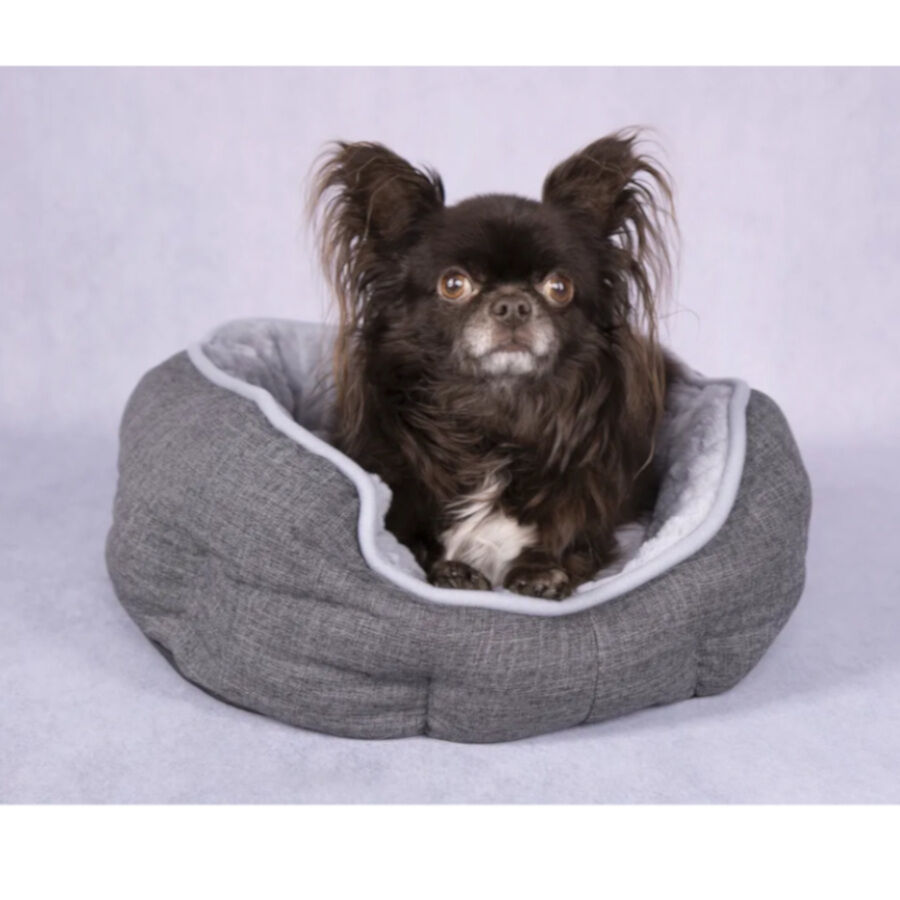 Flamingo Zupo Octógono Gris Oscuro cama para perros y gatos thumbnail