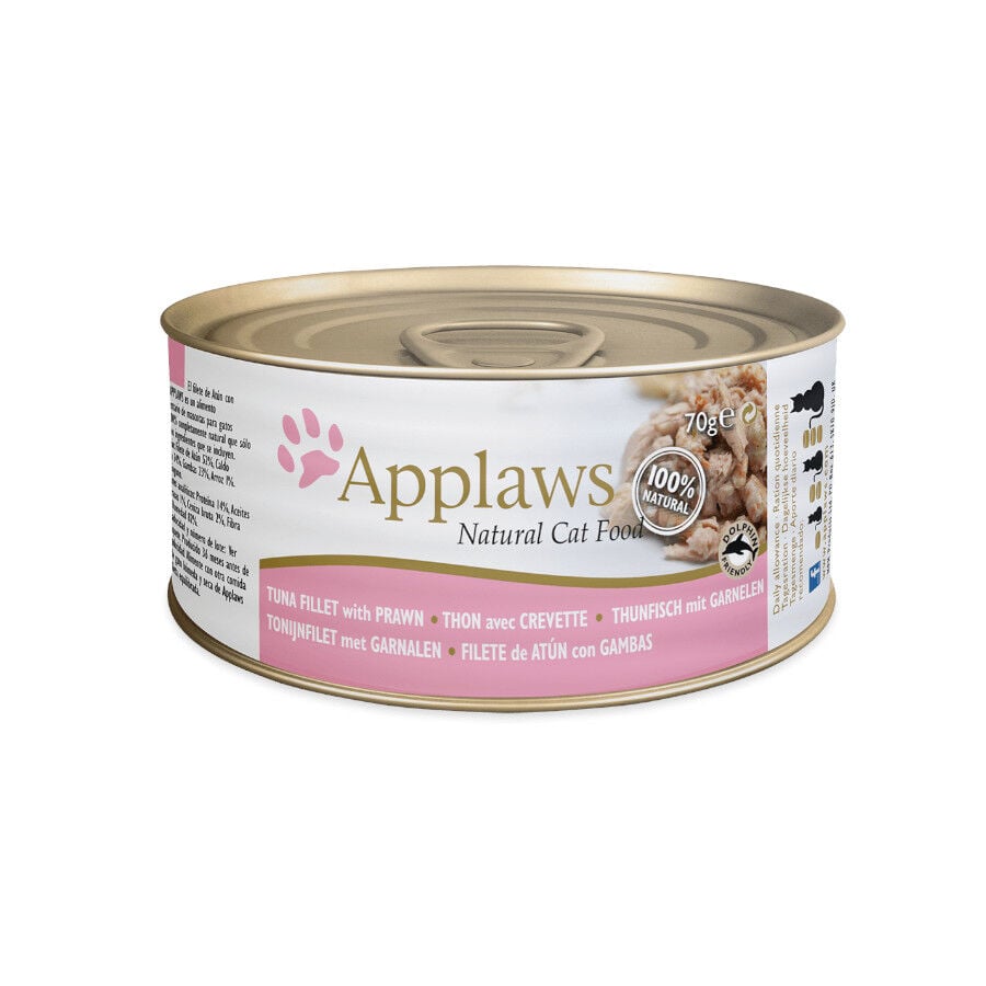 Applaws Atún y Gambas lata natural para gatos thumbnail
