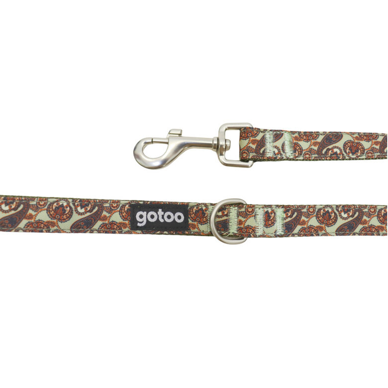 Gotoo Correa estampada cachemira caqui para perros,  Imagen numero 3 Gotoo Correa estampada cachemira caqui para perros, , large Imagen numero 3
