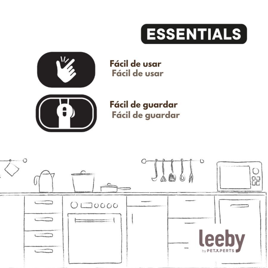Leeby Cuchara Dispensador Pasta Premio Azul para gatos, , large Imagen numero 5