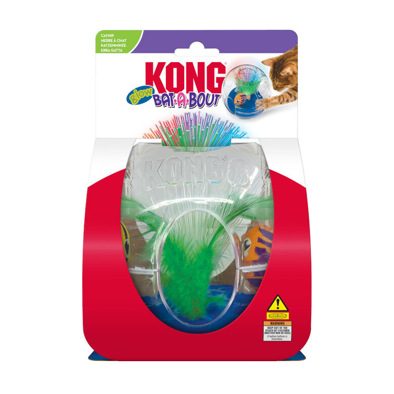 Kong Bat-A-Bout Glow Acuario Juguete Interactivo para gatos thumbnail