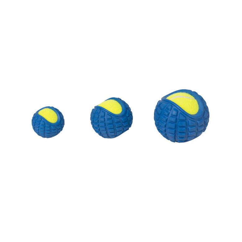 Tootoy! 2 in 1 tennis ball Blue Pelota de Ténis Azul para perros thumbnail