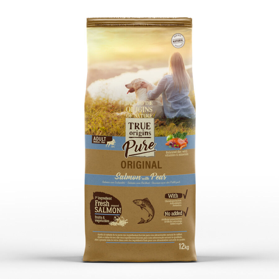 True Origins Pure Adult Medium Maxi Salmón pienso para perros thumbnail