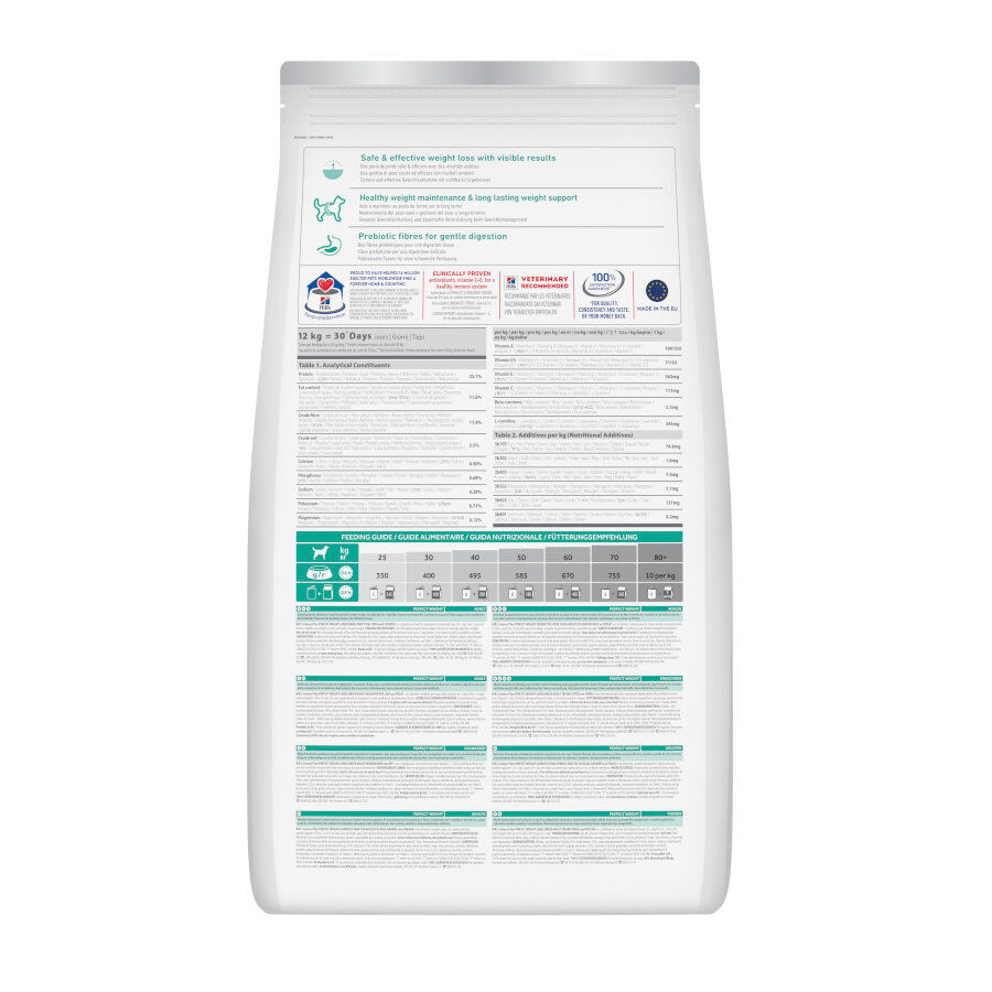 12 kg Hill's Science Plan Perfect Weight Adult Large Pollo pienso para perros, , large Imagen numero 8