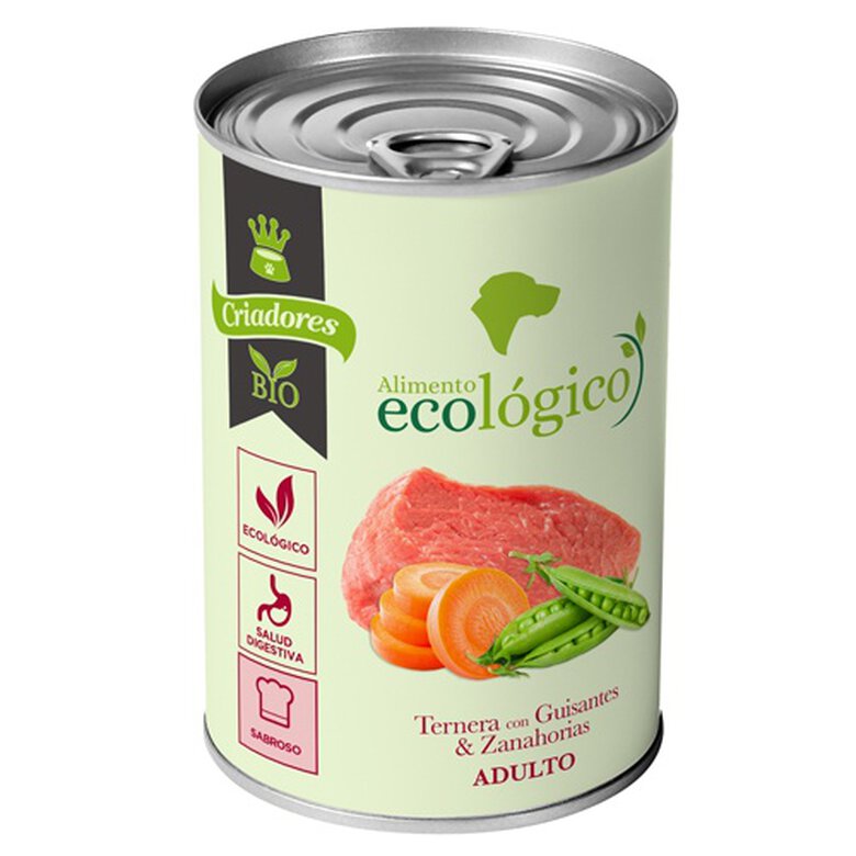 Criadores Ecológico Húmedo perro ternera-guisantes image number null