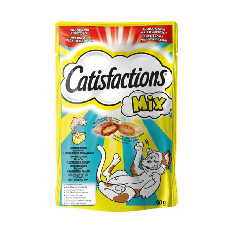 Catisfactions Premios de Salmón y Queso para Gatos, , large image number null