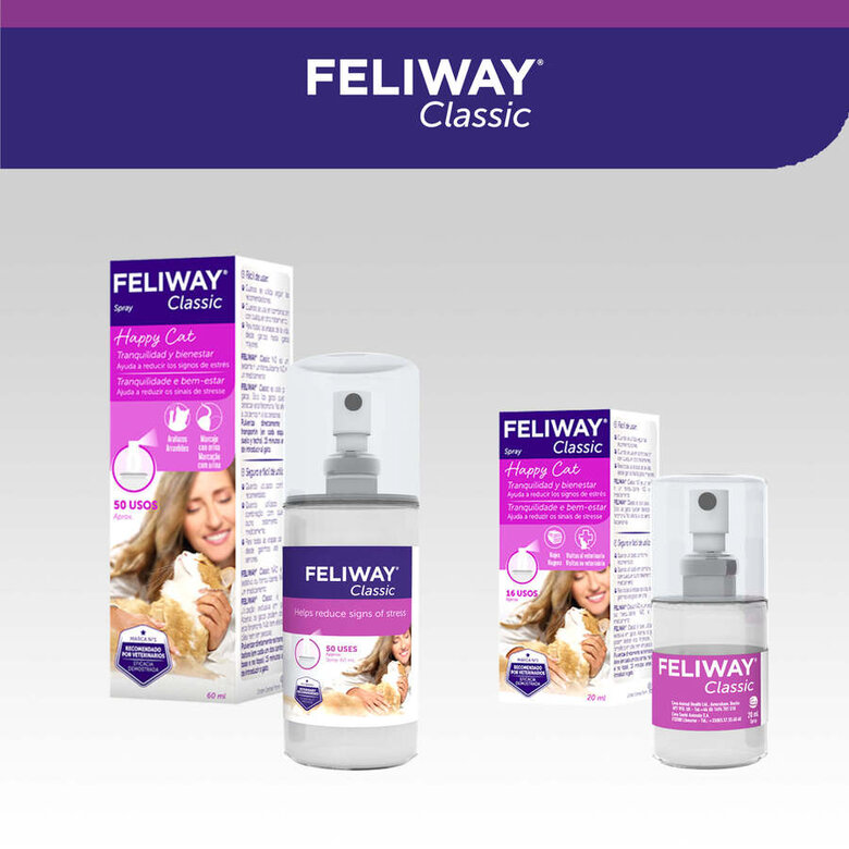 Feliway Classic Spray con Efecto Calmante para Gato, 60 ml