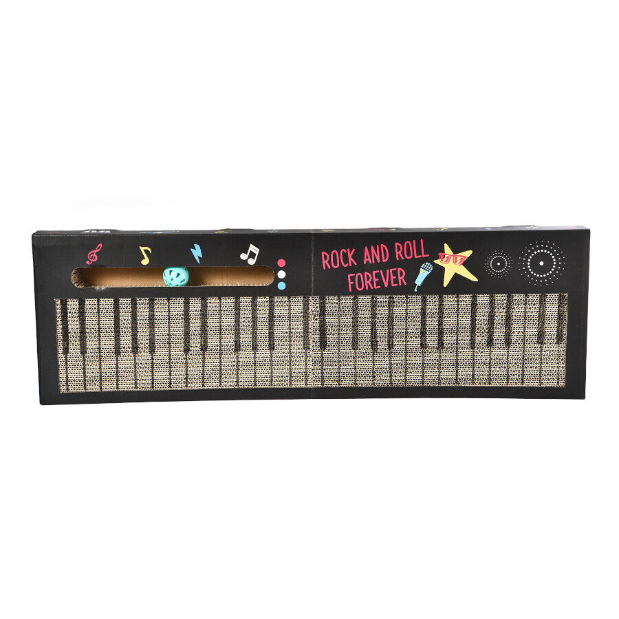 Leeby Kitty teclado rascador de cartón con bola para gatos