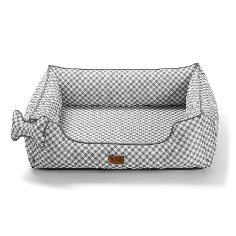 Leeby cama viscoelástica vichy para perros