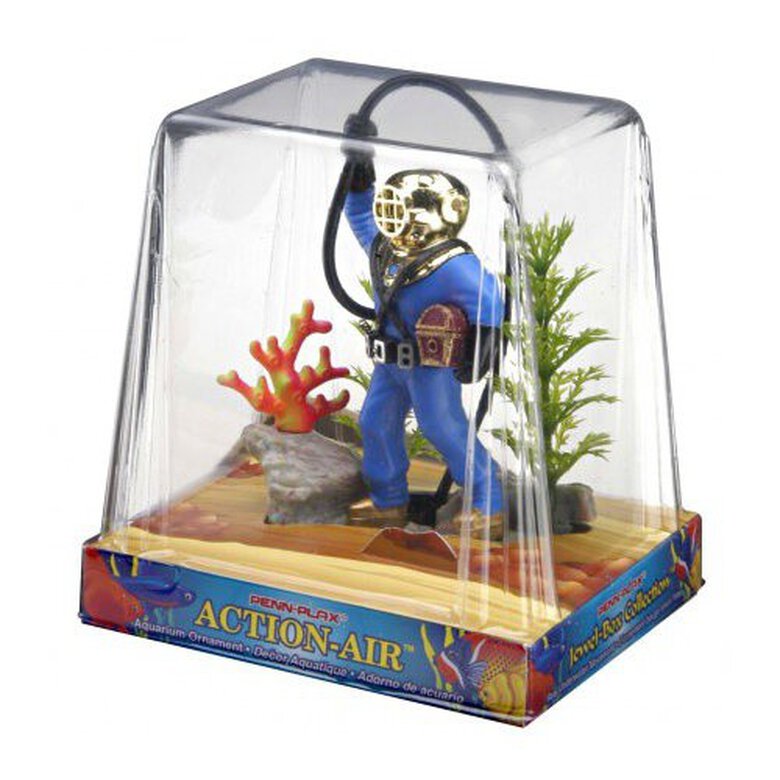 Penn Plax decoración acuarios buceador con difusor Imagen numero 1 Penn Plax decoración acuarios buceador con difusor Imagen numero 1
