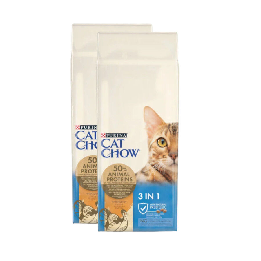 Cat Chow 3 en 1 Pavo pienso