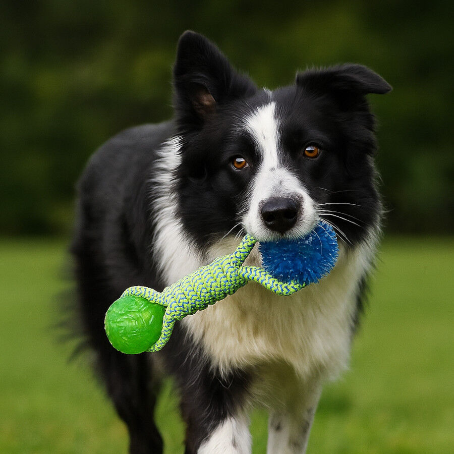 Tootoy! Mordedor de Cuerda con Pelotas de Goma para perros