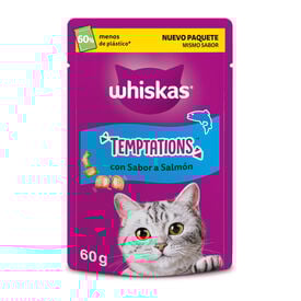 Whiskas Temptations Snacks Salmón para Gatos