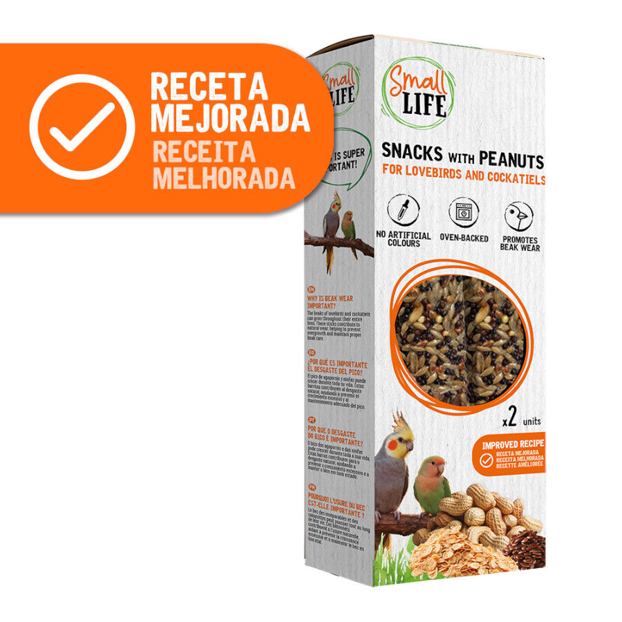 2 barritas Small Life Barritas Snack con cacahuetes para agapornis y ninfas, , large Imagen numero 2