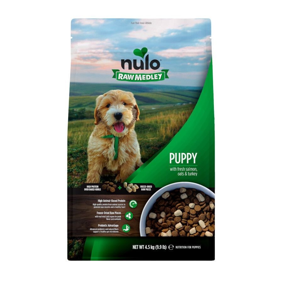 4.5 kg Nulo Raw Medley Salm&oacute;n Avena y Pavo Pienso para cachorros, , large Imagen numero 1
