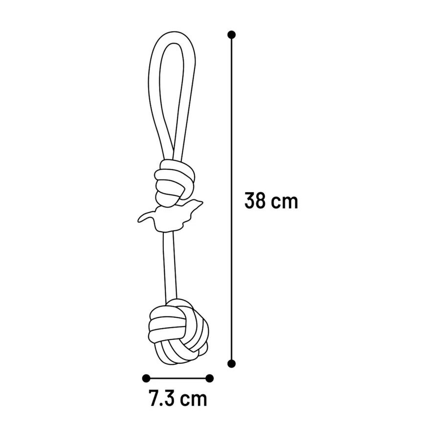 Flamingo Pelota de Cuerda para perros, , large Imagen numero 2