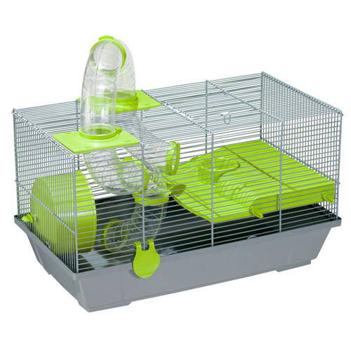 Voltreg&aacute; jaula negra con t&uacute;nel para h&aacute;mster ruso Imagen numero 1