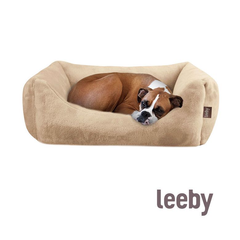 Leeby Cuna Desenfundable Beige para perros thumbnail