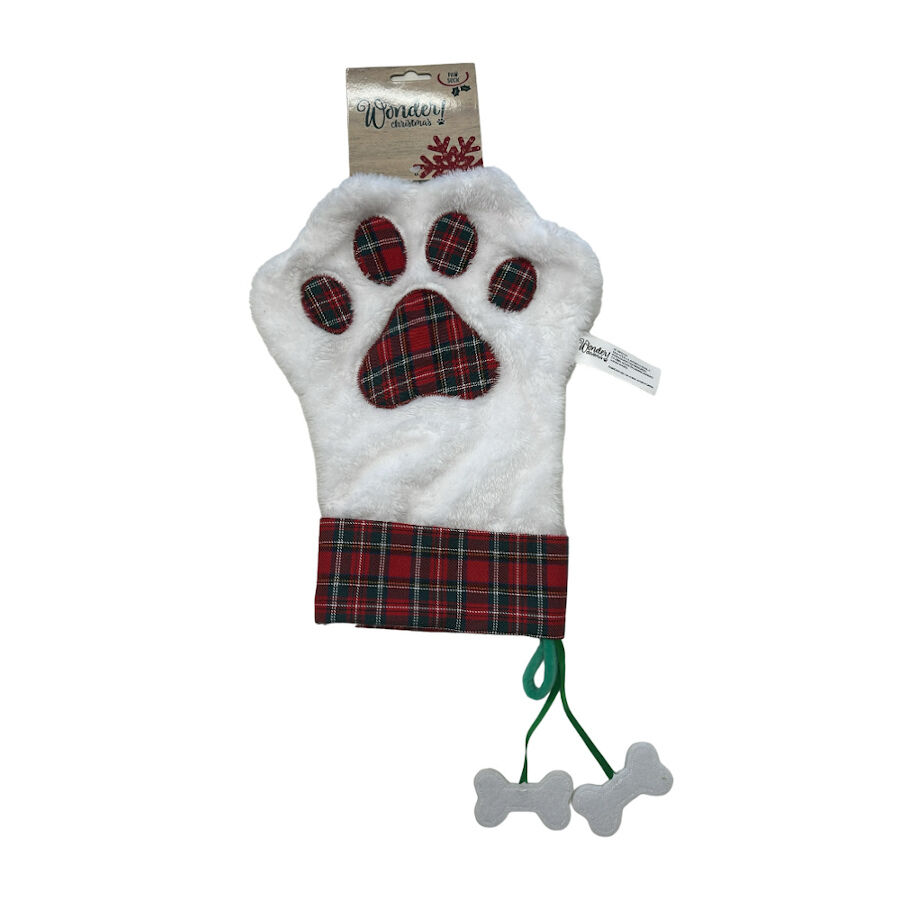 Wonder Christmas Paw Sock peluche navideño para perros