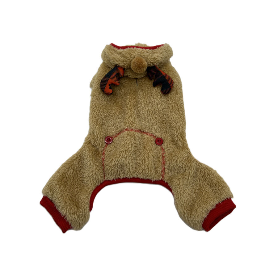 Wonder Christmas Reno Pijama Navideño con Capucha para perros