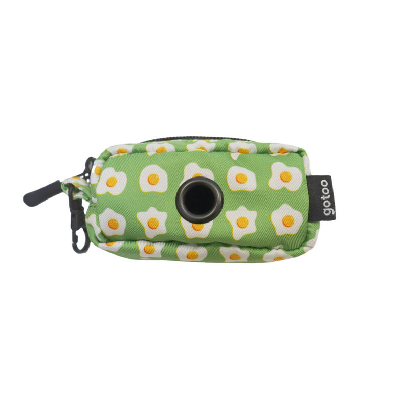 Gotoo Porta bolsas de tela estampado verde para perros thumbnail