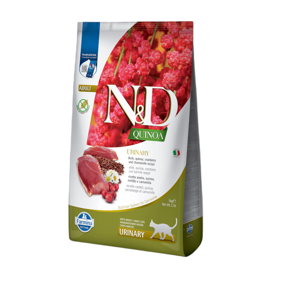 5 kg Farmina N&D Quinoa Adult Urinary Pienso Pato para gatos, , large Imagen numero 1