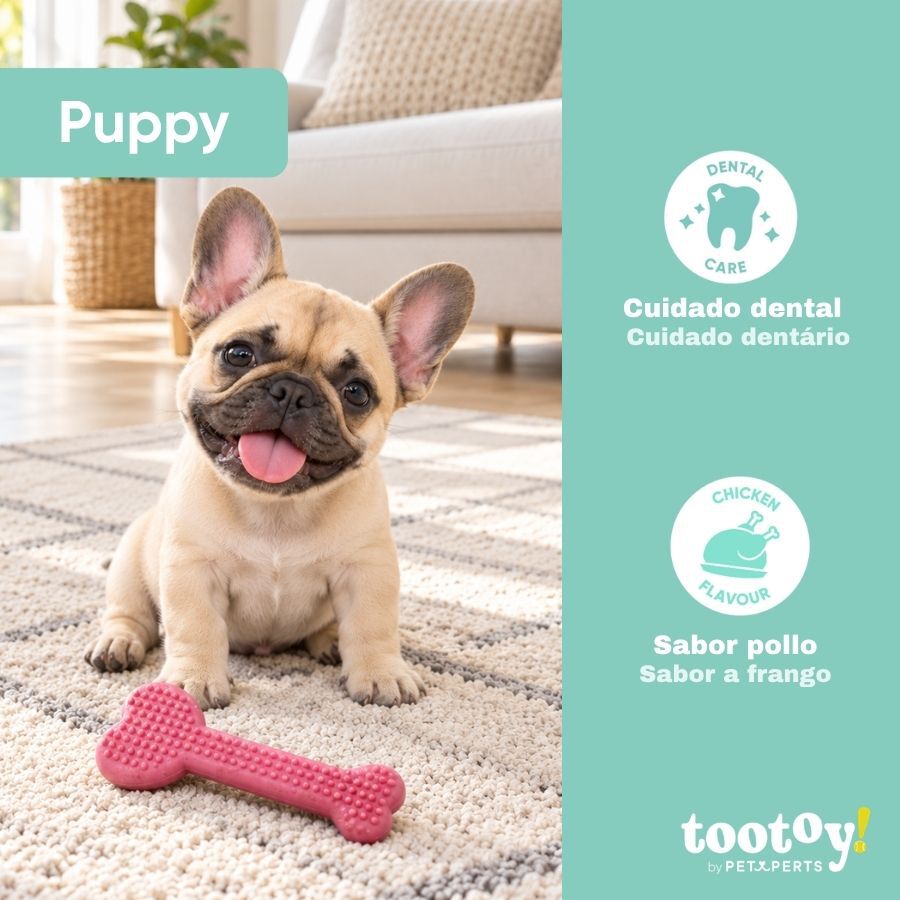 Tootoy! Puppy Hueso Llave Coraz&oacute;n Rosa Juguete para perros, , large Imagen numero 4