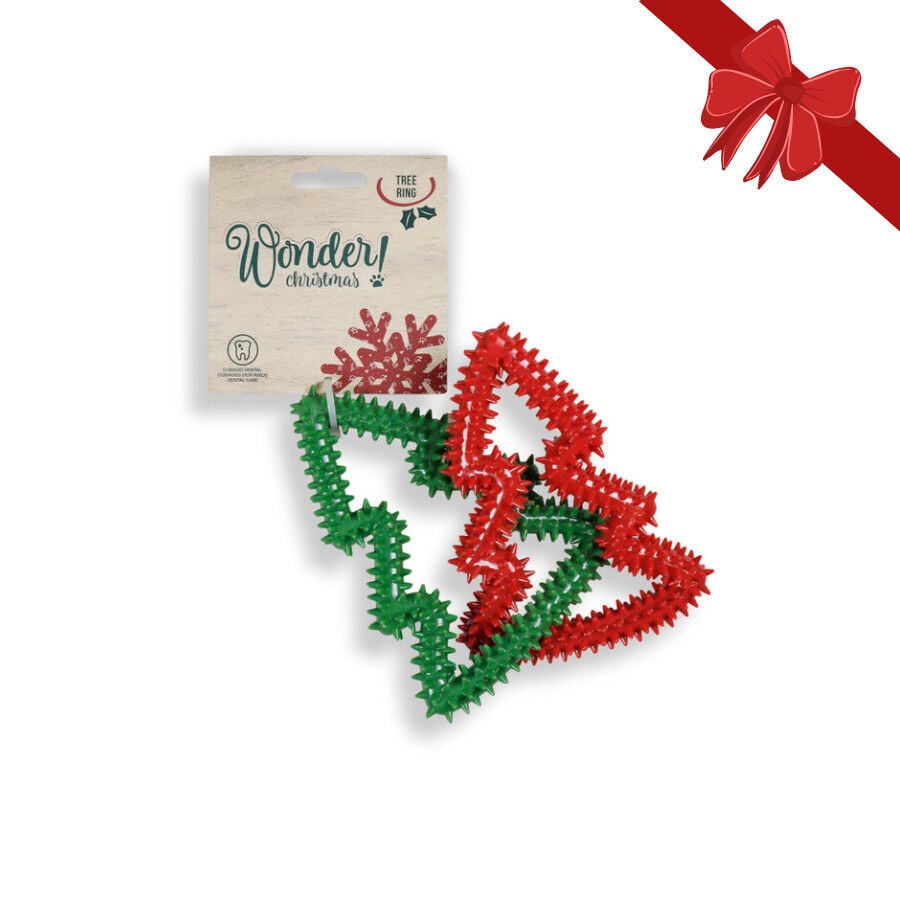 Wonder Christmas Árbol Anillo Mordedor para perros
